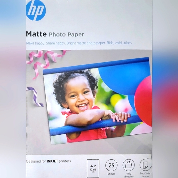 HP Printer PREMIUM PLUS • 4x6 • Photo Paper Bundle • Glossy & Matte - Picture 3 of 3